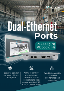ООО «ПЛК-СИСТЕМЫ» сообщает о наличии двух портов Ethernet в PI8000ig(N)&PI3000ig(N)